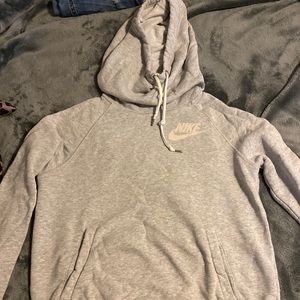 Funnel neck Nike hoodie super comfy ,terry material inside
